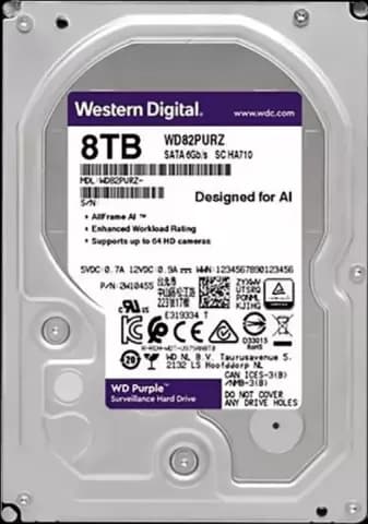 هارد اینترنال 8 ترابایت WD مدل SURVEILLANCE PURPLE WD82PURZ
