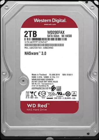 هارد اینترنال 2ترابایت WD مدل RED WD20EFAX
