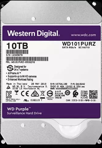 هارد اینترنال 10ترابایت WD مدل PURPLE WD101PURZ