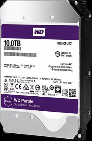 هارد اینترنال 10ترابایت WD مدل PURPLE SURVEILLANCE WD100PURZ