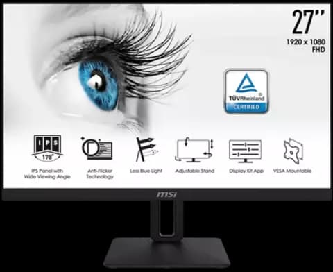 مانیتور 27 اینچ MSI مدل PRO MP271P با پایه قابل تنظیم