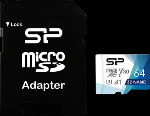 مموری کارت 64 گیگابایت Silicon Power مدل Superior Pro کلاس 10 استاندارد UHS-I U3 همراه با آداپتور