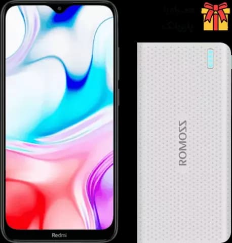 گوشی موبایل 64 گیگابایت XIAOMI مدل REDMI 8 به همراه پاوربانک 15000 میلی آمپر ROMOSS